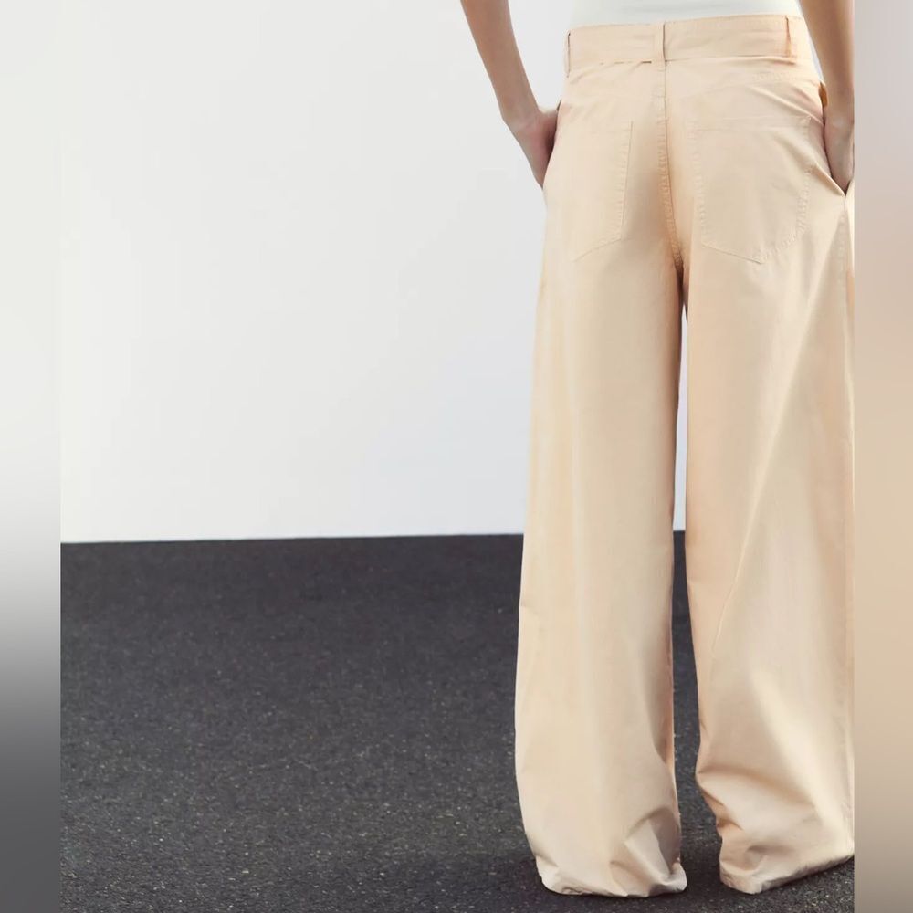 ZARA PLEATED BELTED PANTS - Picture 5 of 7